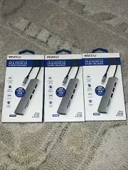 (3 BOX) Vivitar Type C 6 in 1 USB SD & Micro SD Card Reader - HDMI