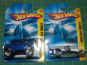 Lot of 2 - 2008 Hot Wheels New Models - Hummer H2 SUT & Madfast - Blue