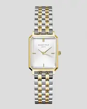 [Rosefield] Rosefield Girls' Octagon Xs Watch in White/Silver/Gold One Size White/Silver/Gold