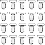 Teaone Suspender Clip, 20 PCS Silver Fasteners Strap Clip for Mattress Pad Cover, Sofa Cushion