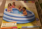 Intex Crystal Blue Pool 66"x15"...Ages 2+...Inflatable Above Ground...NEW IN BOX