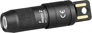 OLIGHT IMINI 2 EDC Rechargeable Keychain Flashlight, Portable 50 Lumens Compact Mini Light,LED Keyring Torch with Built-in Battery for Everyday Carry and Emergencies (Black)