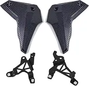 Battery Cover Fit For Tracer 9 GT 2025 Tracer 9 GT 2024 Side Frame Panel Guard Front Infill Side Panels Covers Fairing Cowl Plate Cover Motorcycle Battery Side Covers(Carbon Fiber)