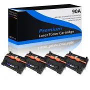4 PACK CE390A Black Toner Compatible with HP LaserJet M602x M603dn M603n M603xh