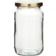 《HomeMade》旋蓋玻璃密封罐(金454ml) | 保鮮罐 咖啡罐 收納罐 零食罐 儲物罐