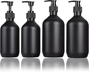 4PCS Empty Lotion Pump Bottles Plastic Shower Gel Bottle 300ML/500ML Hand Container Dispenser Spray Black