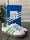 Adidas Gazelle Men’s US 8 Sneakers White Semi Solar Slime Gum Color, IG6434