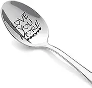 Love You More Gifts Spoon for Him Her Anniversary Birthday Gifts for Girlfriend Boyfriend Christmas Valentine's Day Gifts for Husband Wife Coffeespoons for Daughter Spoons