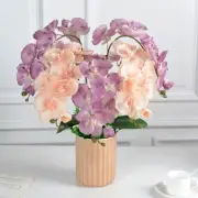 1pc Butterfly Orchid Artificial Silk Flowers Moth Fake Flower for DIY Craft Wed