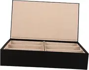 FOMIYES Sunglasses Display Box with Compartments Durable Eyeglasses Storage Organizer Elegant Jewelry Tray for Eyewear Collection Sturdy Easy to Clean Design