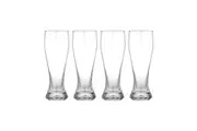 4pc Tempa Quinn 400ml Beer Glass Crystal Drinking Glassware Party Cup Set Clear