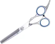 BESTYASH Stainless Steel Barber Hair Cutting Teeth Scissors for Salon Home Use Ergonomic Design Durable Suitable for All Ages Silver