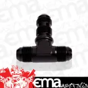 Aeroflow AF834-16BLK Bulkhead Tee -16AN Black Bulkhead On Side