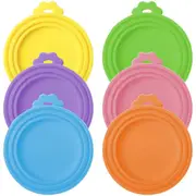 Pet Food Can Cover Lid Dog Cat Pet Tin Silicone Reusable Storage Cap Top - 6x