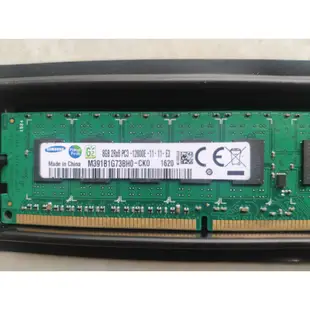三星 8GB 2Rx8 PC3 服務器 Ram-12800E-11-11-E3 M391B1G73BH0-CK0-162