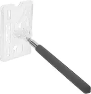 Telescopic Parking Card Holder for Car - Stainless Steel and Plastic, Transparent, Extendable Rod for Contactless Parking Payment, Suitable for Community and Mall Parking