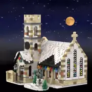 C9578 Winter Country Church with Interior Building Toys 1853 Pieces