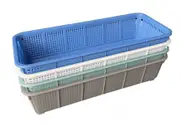 SMARTLINK 6pcs Multi Purpose Space Saving Plastic Mesh Storage Basket 35x15.7x7.2cm