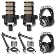 Rode PodMic Dynamic Podcast Microphone (Pair) Podcast Kit