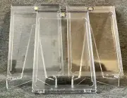 3x 35pt. Magnetic One-Touch Protective Card Display Case - Clear/Frosted Borders