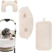 Cat Stroller, Dog Stroller Pad - Dirty Cover for Puppy Stroller Soft with Cover and Cushion,Pet Cart Accessories,Anti-skid Washing Mat