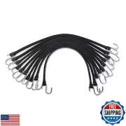 HOXWELL 31" Rubber Bungee Cords with Hooks, Heavy Duty EPDM Bungee Cord with