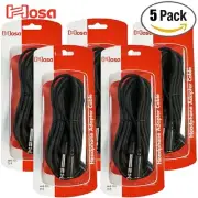 5-PACK Hosa 25FT MHE-325 3.5mm TRS Female To 1/4" TRS Male Extension Cable