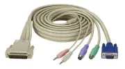 Black Box Network Services EHN825-0006 Kvm Cpu Cable - Db25 Vga Ps/2 Audio 6-ft.