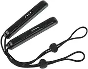 2PC for Nintendo Switch Game for Joy-Con Gamepad Handle Lock Wrist Strap Lanyard (Black)
