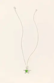 Uncommon Goods Turtle of Transformation Sea Glass Necklace in Green Sea Glass at Nordstrom One Size