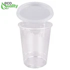 32oz Plastic Deli Food Storage Round Containers with Lids Meal Prep 500pcs Set