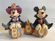 Disney Showcase Mickey Minnie “Cutest Pumpkins In The Patch” Figurine 6013052
