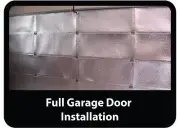 9x8 SSR 1 Car Garage Door Reflective Silver Finish Foam Core Insulation Kit R8