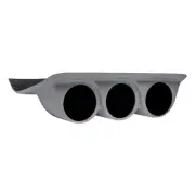 GlowShift Gray Triple Under Dash Gauge Pod for 99-04 Ford Super Duty F250 F350