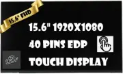 Dell P/N 0V91DK V91DK OV91DK 40pin Touch FHD 1920x1080 IPS Matte LCD LED Screen