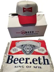 First Run Limited-edition "Beer.eth" 2XL Shirt And Hat In Original Shipping Box