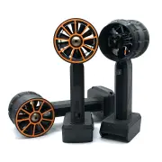 64mm Turbo Fan High-Speed Brushless Motor 2200g Thrust Compatible with Dewal/Mak/Milwauke 18/21V Batteries Ergonomic Pre