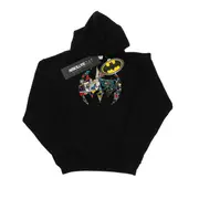 DC Comics Girls Batman Comic Book Logo Hoodie (Black) - BI3691