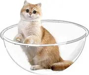 Acrylic Hemisphere Cat Hammock Acrylic Transparent Half Ball Scratch-Resistant Cat Toy Beds for House Cats Window Perch Tree Tower