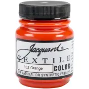 Jacquard Textile Color Fabric Paint 2.25oz Orange