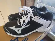 Mizuno 9 Spike Adv Swagger 2 Low Metal Baseball Cleat 320480 Black White Sz 8.5