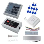 DIY 125KHz RFID Card+Password Door Access Control Kit +180KG Door Magnetic Lock