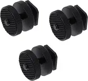 MERRYHAPY Aluminum Alloy Camera Mount Tripod Screw 3pcs Hot Shoe Mount Adapter for Monitor Led Light and Camcorder