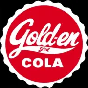 Golden Cola Bottle Cap Shaped DIECUT NEW Sign 18" Diameter USA STEEL