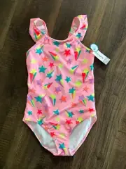 NWT Carter's Girls' Piece Swimsuit (Pink/Stars) One-Piece Swimsuit Size 10/12