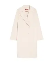 Max Mara Studio Licenza Double-Breasted Coat IT40,IT42,IT38,IT36 MAKE UP NUDE