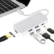 "GSA USB-C Hub: 4K HDMI + 2 USB 3.0 + PD Charging Adapter"