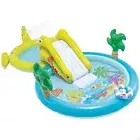 INTEX 57164 Round Gator Play Center Pool with Slide