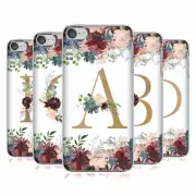 NATURE MAGICK FLOWERS MONOGRAM FLORAL GOLD BACK CASE FOR APPLE iPOD TOUCH MP3