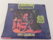 Vintage Goosebumps R. L. Stine 1995 Calendar w/ Stickers & Bonus Poster